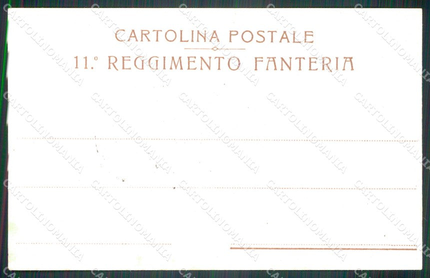 Militari 11º 12º Reggimento Fanteria Brigata Casale cartolina XF4384 – retro