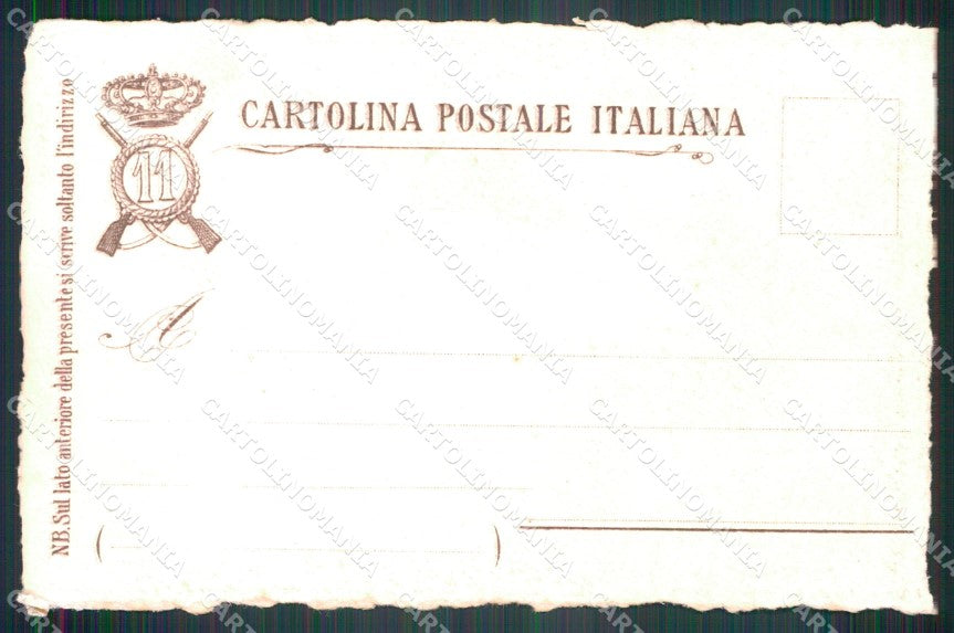 Militari Reggimentali 11º Reggimento Fanteria serie 28/500 cartolina XF4397 – retro