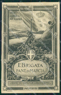 Militari 11º Reggimento Fanteria I° Brigata Marcia Alpini 1918 cartolina XF4400 – fronte