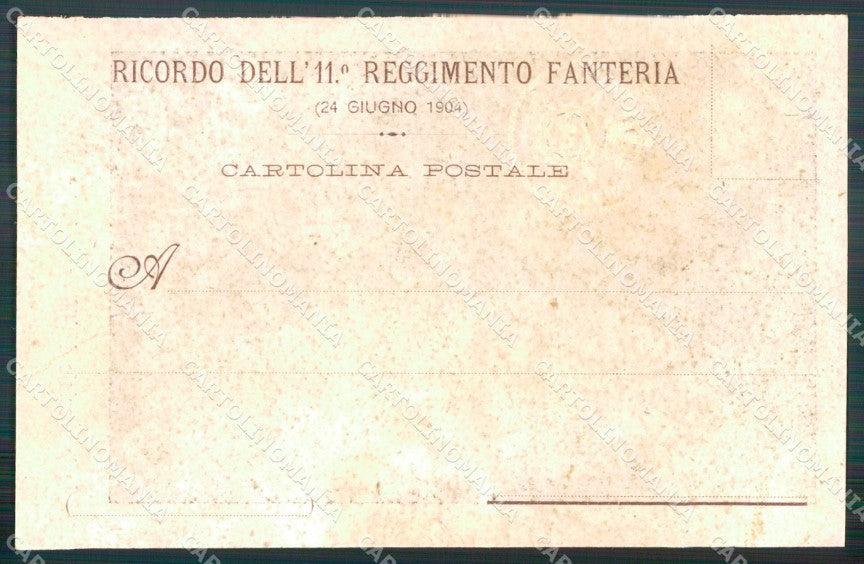 Militari Reggimentali 11º Reggimento Fanteria serie 297/300 cartolina XF4410 – retro