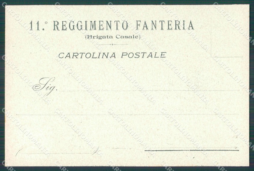 Militari Reggimentali 11º Reggimento Fanteria serie 212/300 cartolina XF4413 – retro