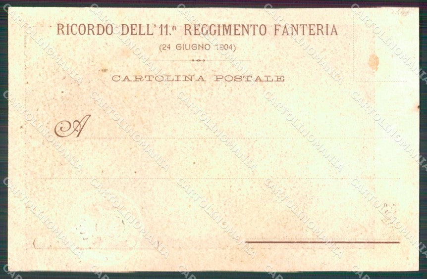 Militari Reggimentali 11º Reggimento Fanteria serie 293/300 cartolina XF4415 – retro