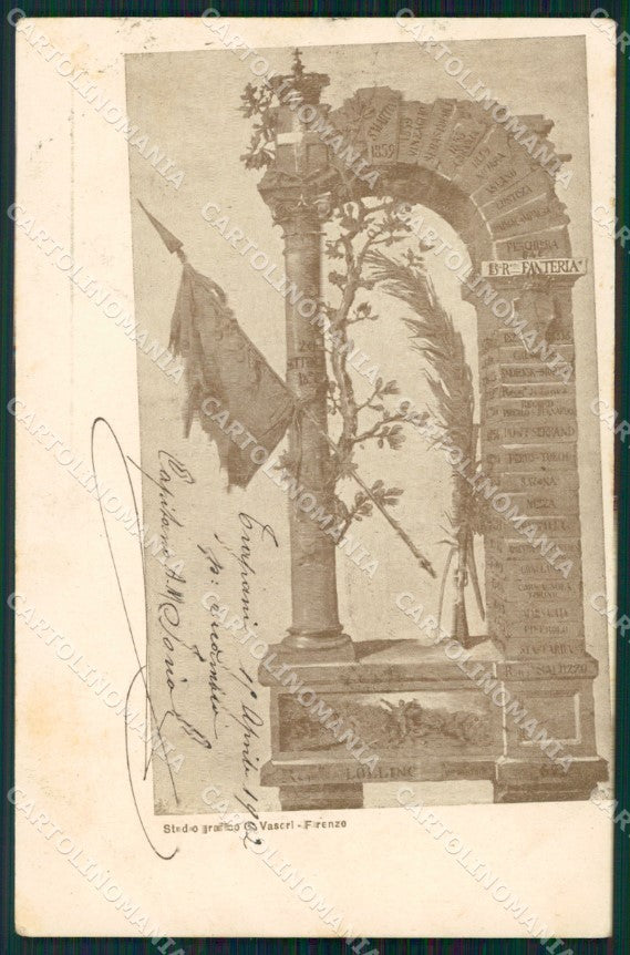 Militari Reggimentali 13º Reggimento Fanteria cartolina XF4455 – fronte
