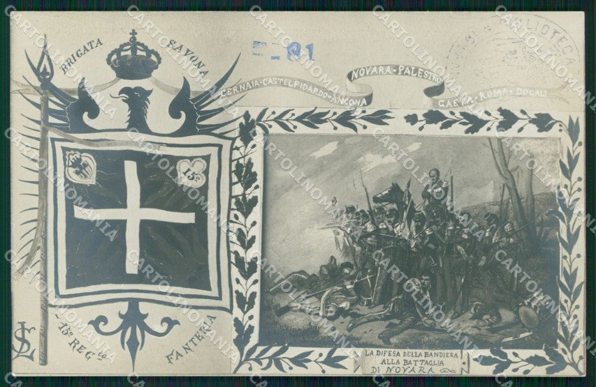 Militari 15º Reggimento Fanteria Brigata Savona Foto cartolina XF4471 – fronte