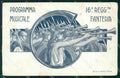 Militari 16º Reggimento Fanteria Programma Musicale RIPARATA cartolina XF4495 – fronte