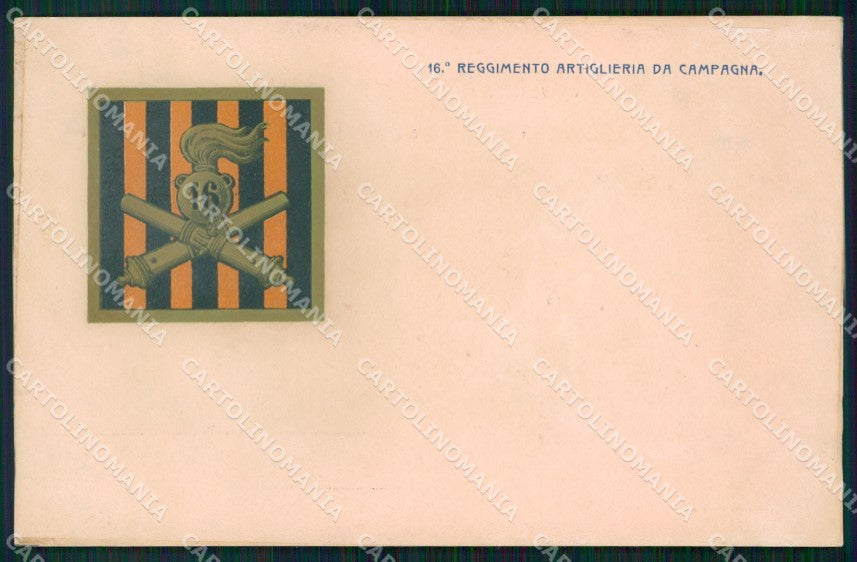 Militari Reggimentali 16º Reggimento Fanteria cartolina XF4499 – fronte