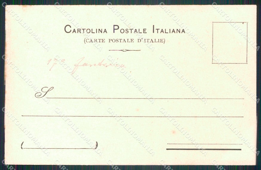 Militari Reggimentali 17º Reggimento Fanteria serie 16/1000 cartolina XF4508 – retro