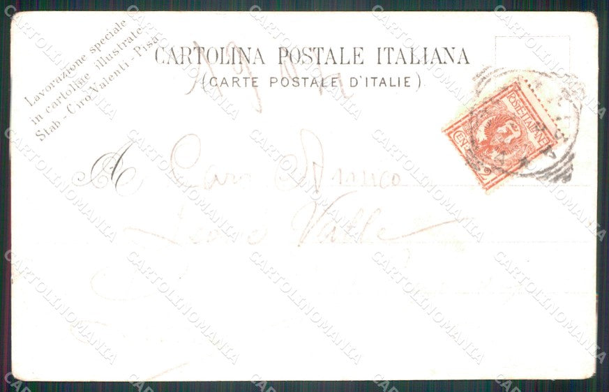 Militari Reggimentali 18º Reggimento Fanteria PIEGATA cartolina XF4534 – retro