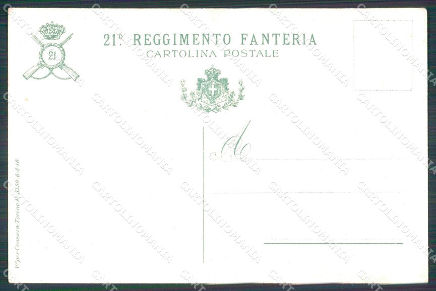 Militari 21º Reggimento Fanteria Budapesti Hirlap Newspaper cartolina XF4563 – retro
