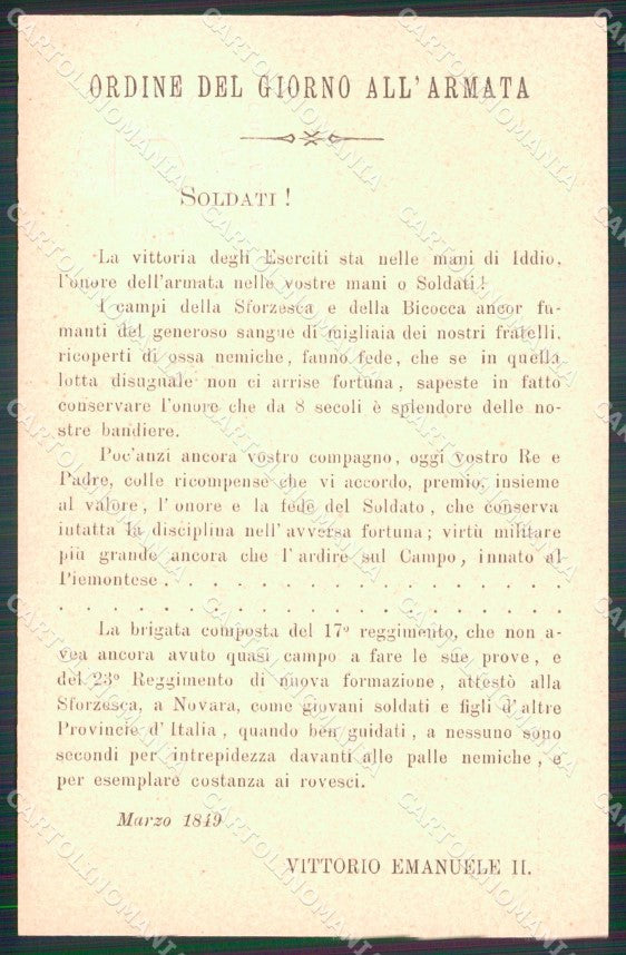 Militari Reggimentali 23º Reggimento Fanteria Brigata Como cartolina XF4590 – retro