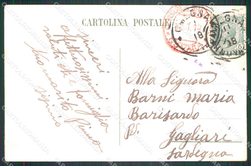 Militari Reggimentali 23º Reggimento Fanteria Novara 1918 cartolina XF4591 – retro