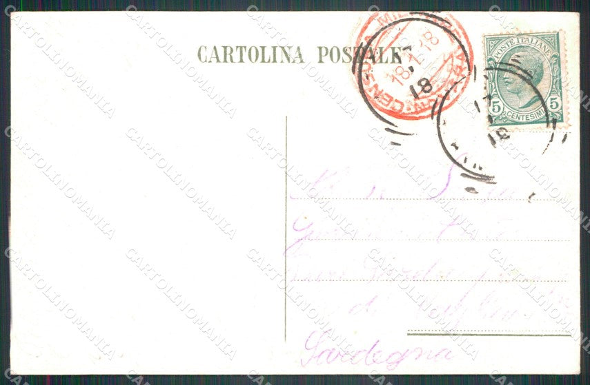 Militari Reggimentali 23º Reggimento Fanteria 1918 cartolina XF4600 – retro