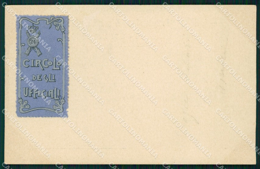 Militari Reggimentali 24º Reggimento Fanteria ABRASA cartolina XF4613 – fronte