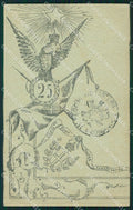 Militari Reggimentali 25º Reggimento Fanteria cartolina XF4646 – fronte