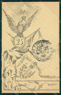 Militari Reggimentali 25º Reggimento Fanteria cartolina XF4649 – fronte