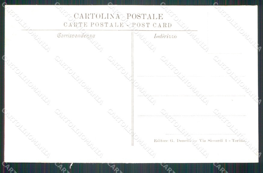 Militari 25º Reggimento Fanteria Plotone Ufficiali 1906 cartolina XF4656 – retro