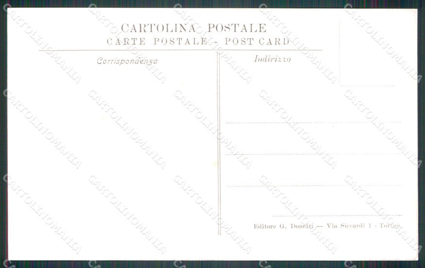 Militari 25º Reggimento Fanteria Plotone Ufficiali 1906 cartolina XF4657 – retro