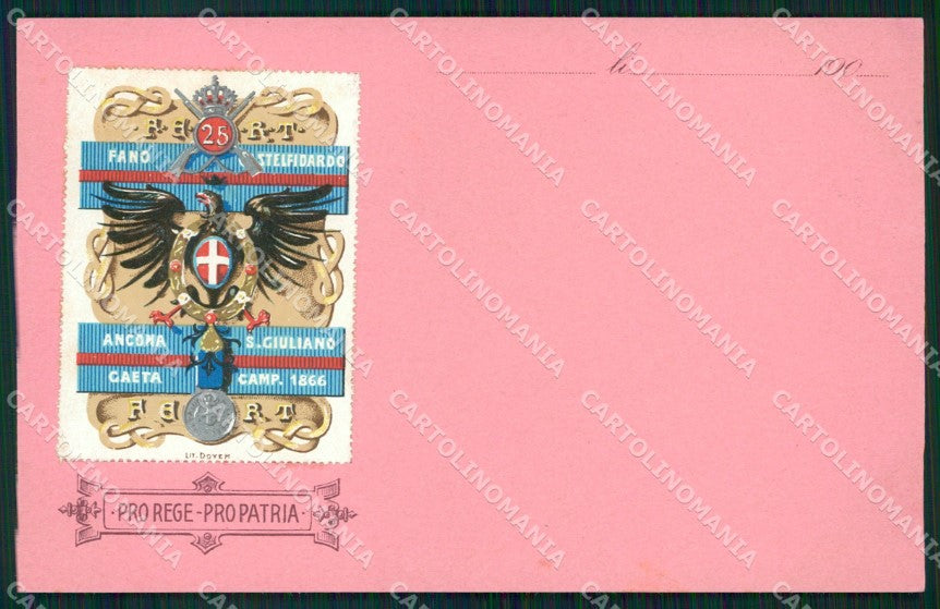 Militari Reggimentali 25º Reggimento Fanteria cartolina XF4666 – fronte
