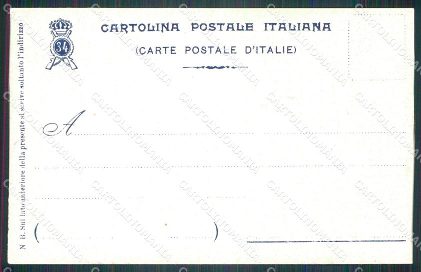 Militari Reggimentali 34º Reggimento Fanteria 1904 cartolina XF4791 – retro