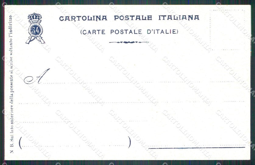 Militari Reggimentali 34º Reggimento Fanteria 1904 cartolina XF4792 – retro
