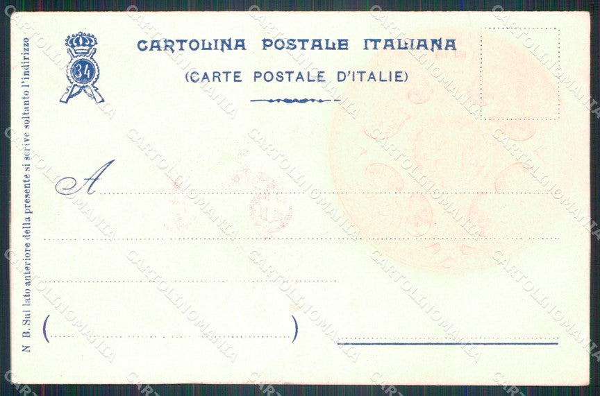 Militari Reggimentali 34º Reggimento Fanteria Brigata Livorno cartolina XF4796 – retro