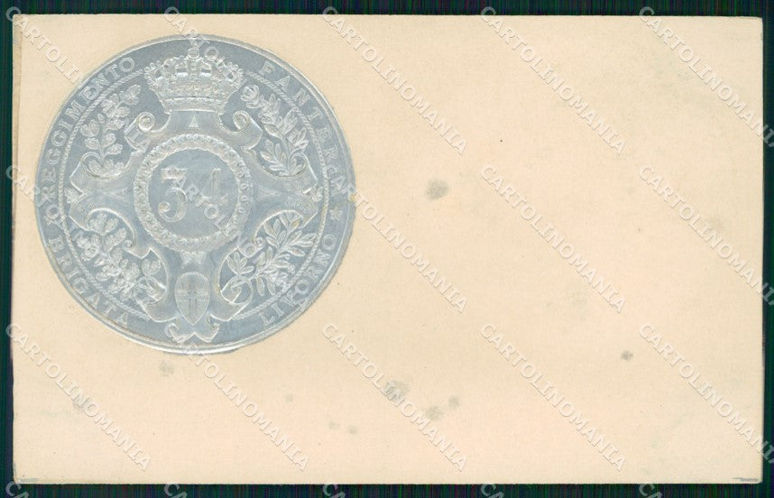 Militari 34º Reggimento Fanteria Brigata Livorno ABRASA cartolina XF4799 – fronte