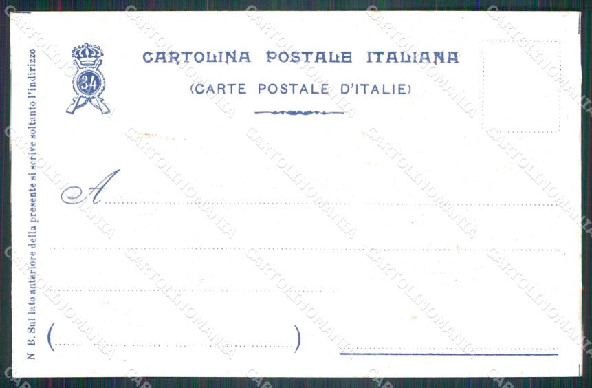 Militari Reggimentali 34º Reggimento Fanteria Brigata Livorno cartolina XF4802 – retro