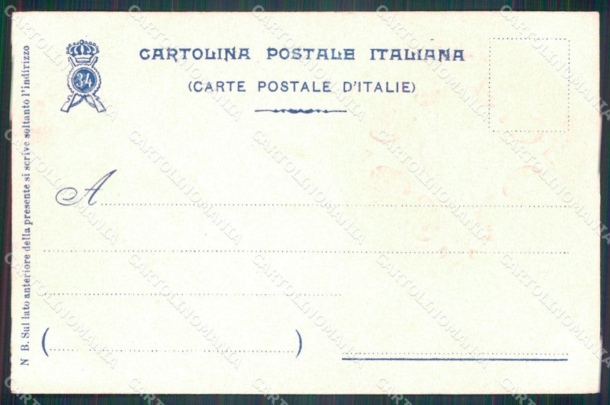 Militari Reggimentali 34º Reggimento Fanteria Brigata Livorno cartolina XF4806 – retro