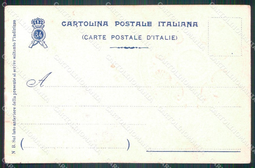 Militari Reggimentali 34º Reggimento Fanteria Brigata Livorno cartolina XF4808 – retro