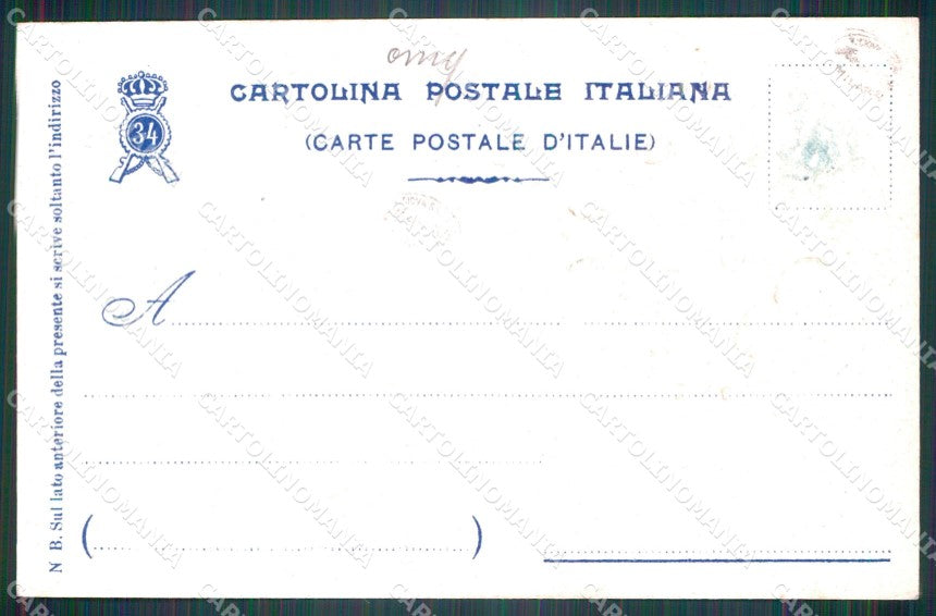 Militari Reggimentali 34º Reggimento Fanteria Brigata Livorno cartolina XF4815 – retro