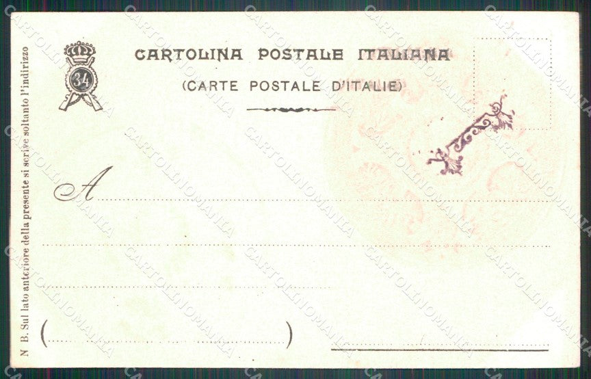 Militari Reggimentali 34º Reggimento Fanteria Brigata Livorno cartolina XF4816 – retro