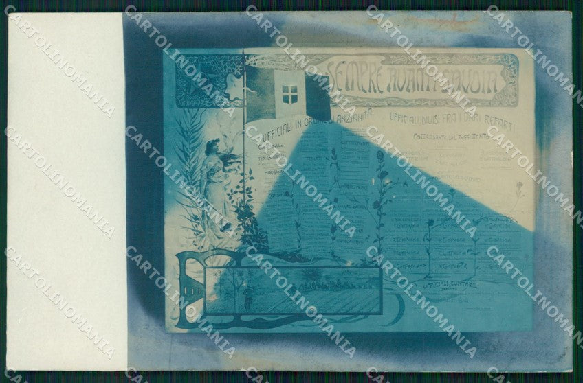 Militari Reggimentali 34º Reggimento Fanteria cartolina XF4818 – fronte