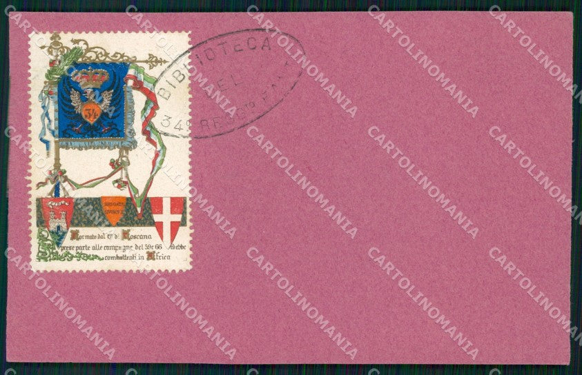 Militari Reggimentali 34º Reggimento Fanteria Brigata Livorno cartolina XF4823 – fronte