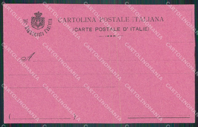 Militari Reggimentali 34º Reggimento Fanteria Brigata Livorno cartolina XF4823 – retro