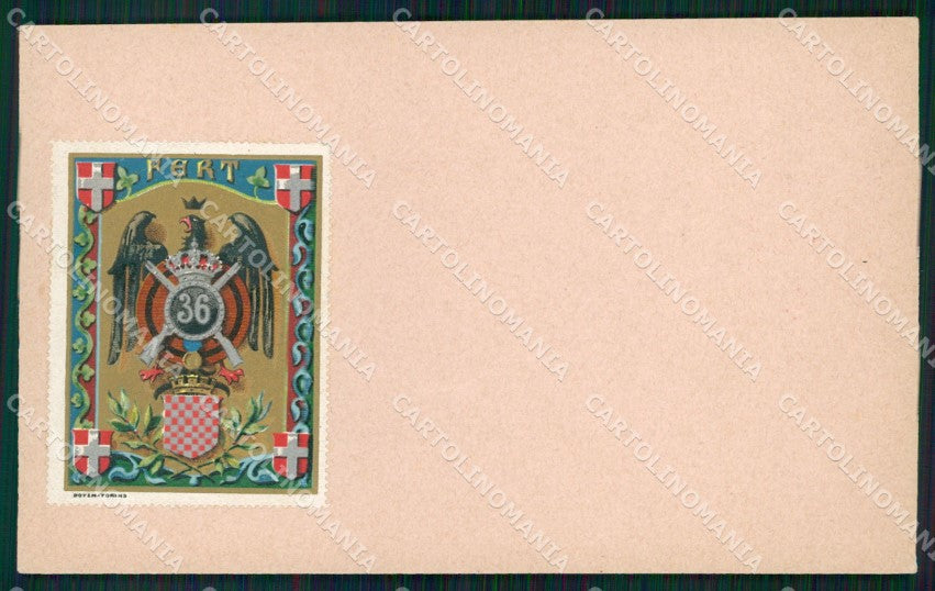 Militari Reggimentali 36º Reggimento Fanteria cartolina XF4843 – fronte