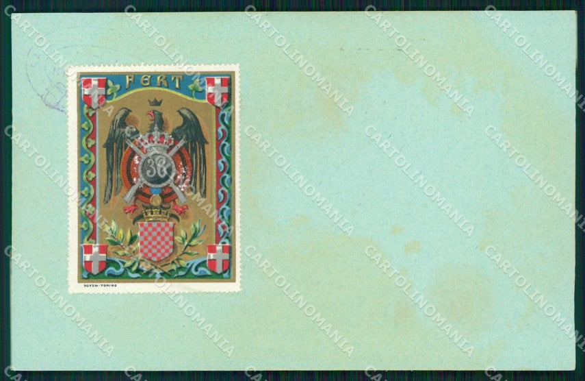 Militari Reggimentali 36º Reggimento Fanteria ABRASA cartolina XF4850 – fronte