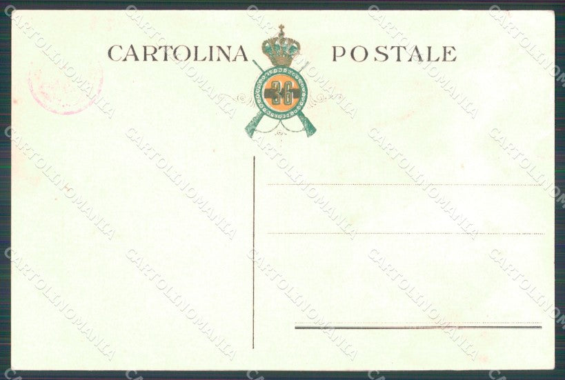 Militari Reggimentali 36º Reggimento Fanteria cartolina XF4851 – retro