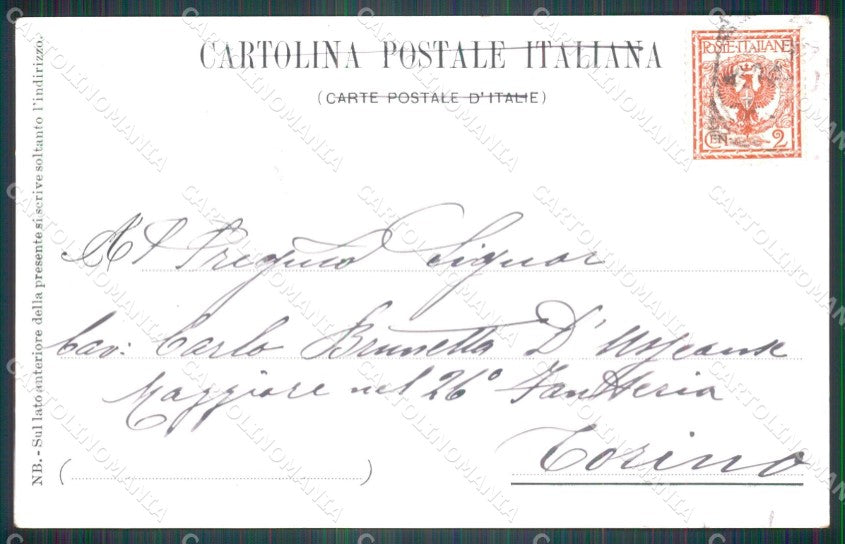 Militari Reggimentali 39º Reggimento Fanteria Modena cartolina XF4877 – retro