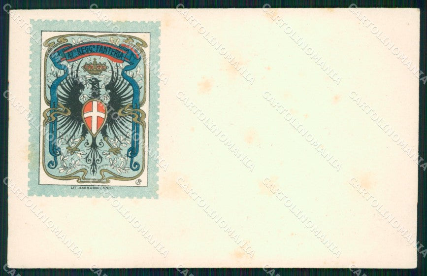 Militari Reggimentali 47º Reggimento Fanteria cartolina XF4949 – fronte