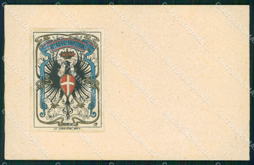 Militari Reggimentali 47º Reggimento Fanteria cartolina XF4950 – fronte