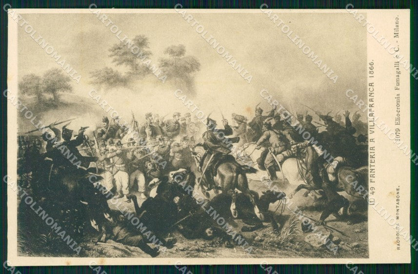Militari Reggimentali 49º Reggimento Fanteria cartolina XF4986 – fronte