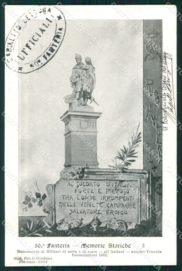 Militari Reggimentali 50º Reggimento Fanteria Memorie Storiche cartolina XF4997 – fronte