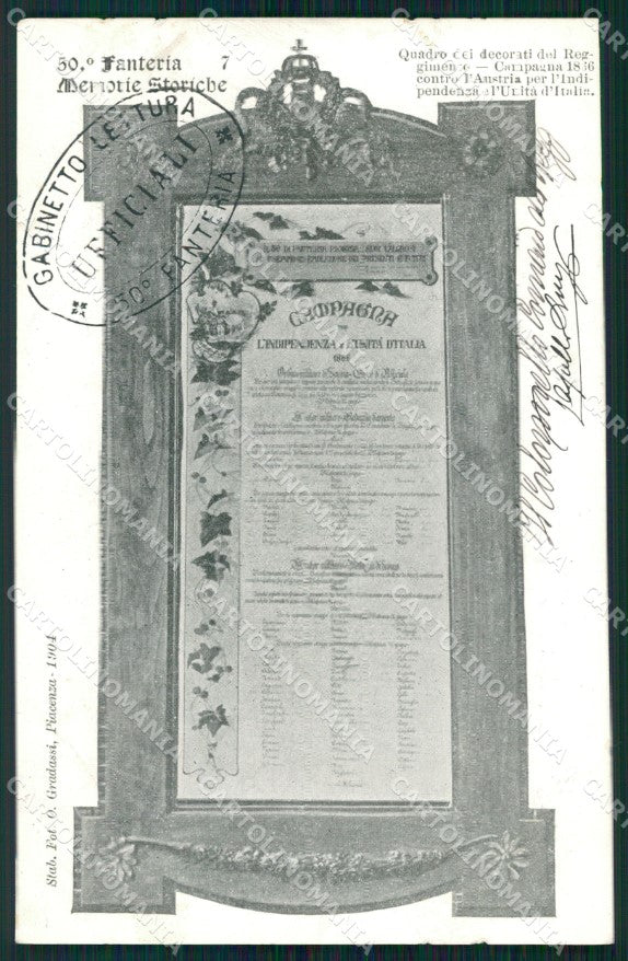 Militari Reggimentali 50º Reggimento Fanteria Memorie Storiche cartolina XF4998 – fronte