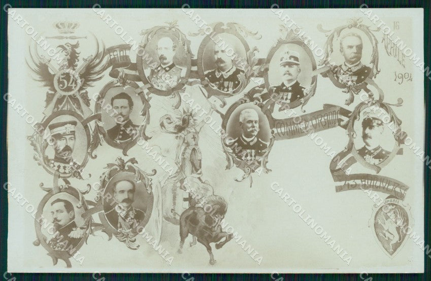 Militari Reggimentali 54º Reggimento Fanteria Umbria Foto cartolina XF5051 – fronte