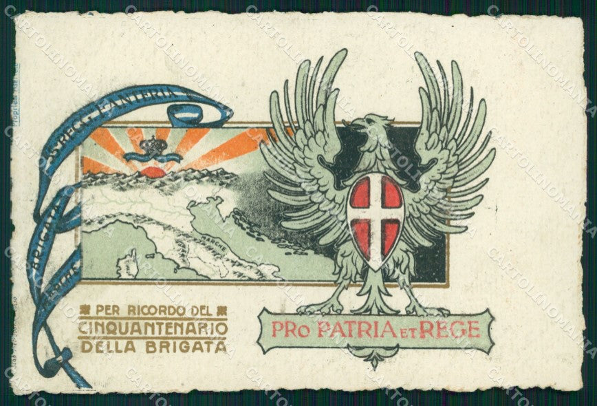 Militari 55º Reggimento Fanteria Brigata Marche Treviso cartolina XF5077 – fronte