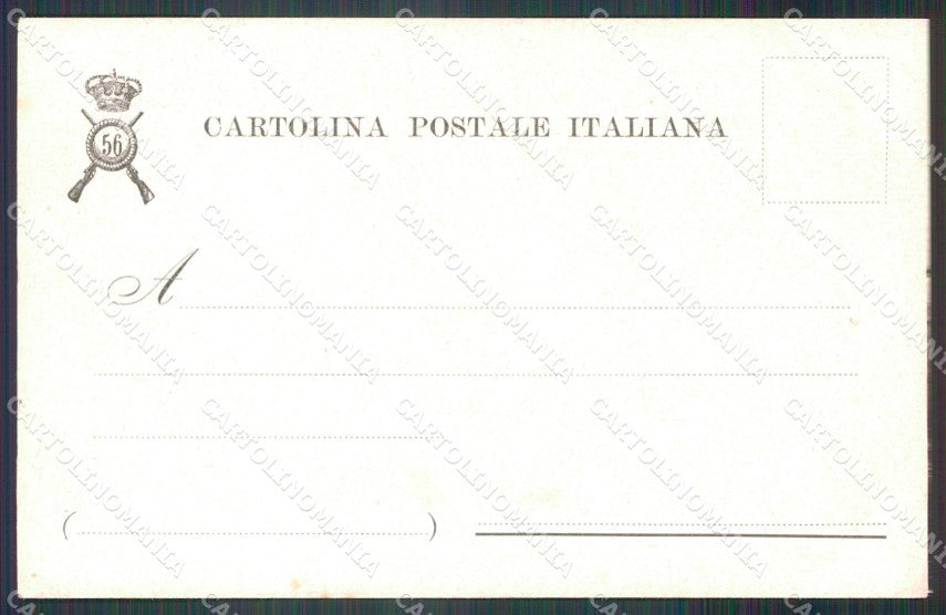 Militari Reggimentali 56º Reggimento Fanteria cartolina XF5096 – retro