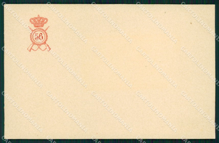 Militari Reggimentali 56º Reggimento Fanteria cartolina XF5111 – fronte