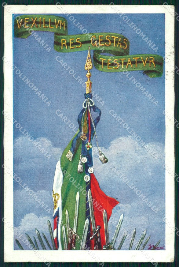 Militari Reggimentali 57º Reggimento Fanteria Abruzzi Duval cartolina XF5120 – fronte