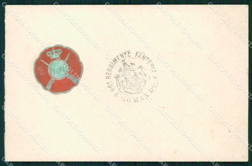 Militari Reggimentali 60º Reggimento Fanteria cartolina XF5167 – fronte