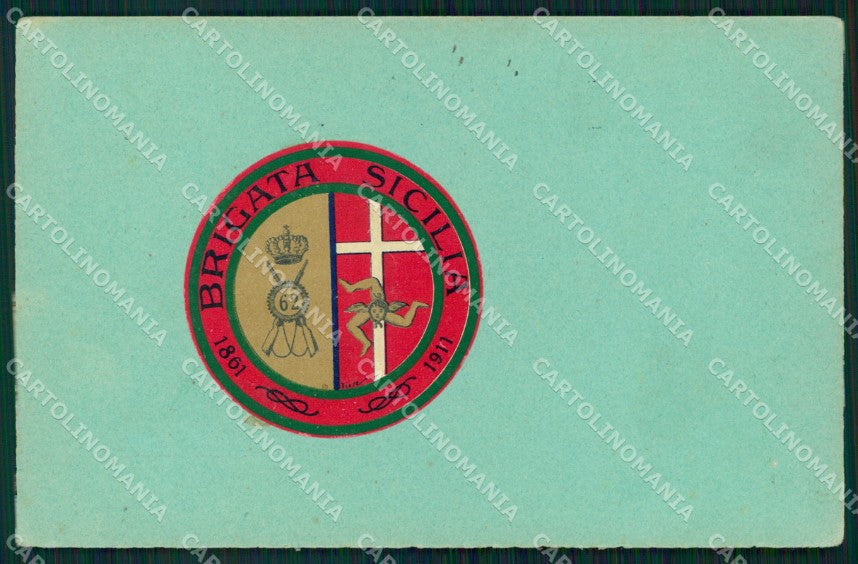 Militari Reggimentali 62º Reggimento Fanteria cartolina XF5207 – fronte